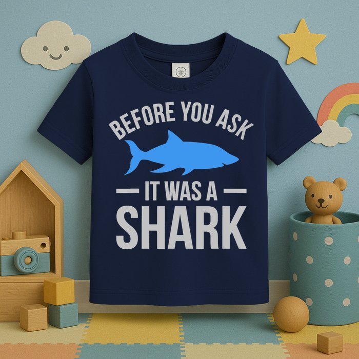 It Was A Shark Funny Amputee Prosthetic Surgery Graphic Toddler T-Shirt