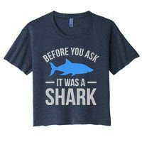 It Was A Shark Funny Amputee Prosthetic Surgery Graphic Crop Top
