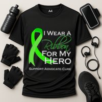 I Wear A Green For My Hero Bone Marrow Awareness Cooling Performance Crew T-Shirt