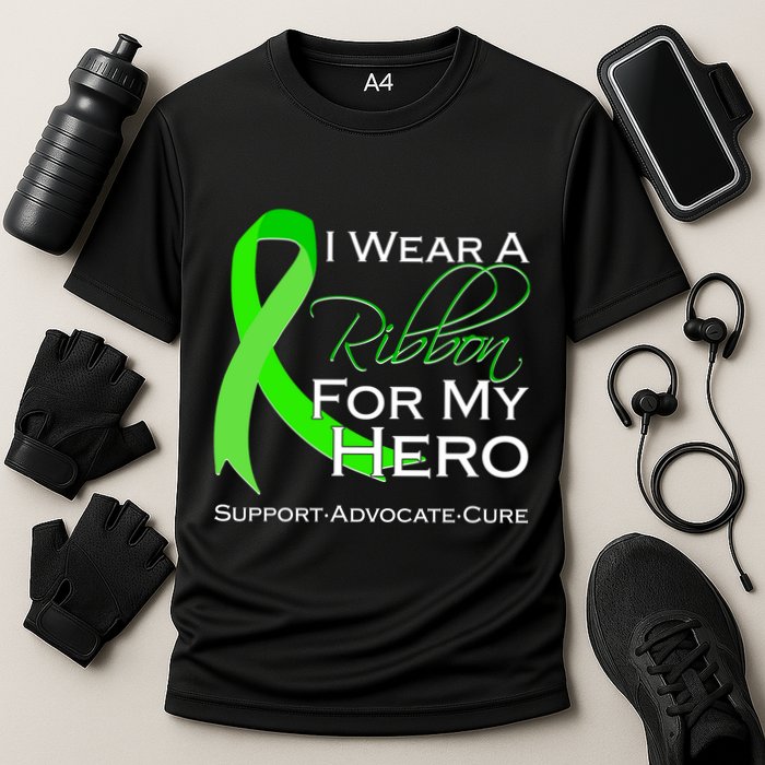 I Wear A Green For My Hero Bone Marrow Awareness Cooling Performance Crew T-Shirt