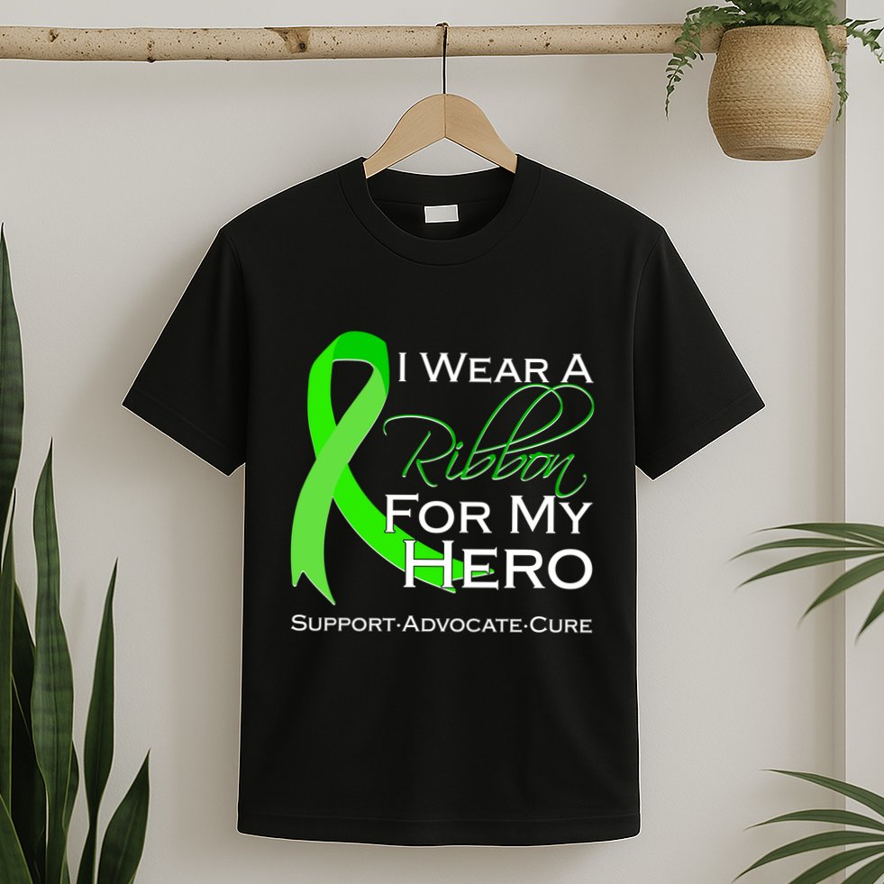 I Wear A Green For My Hero Bone Marrow Awareness T-Shirt
