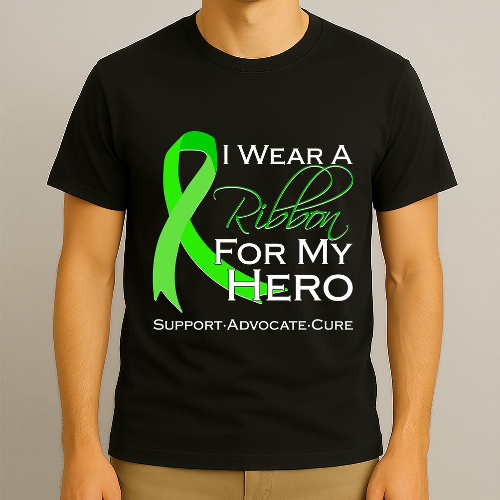 I Wear A Green For My Hero Bone Marrow Awareness T-Shirt