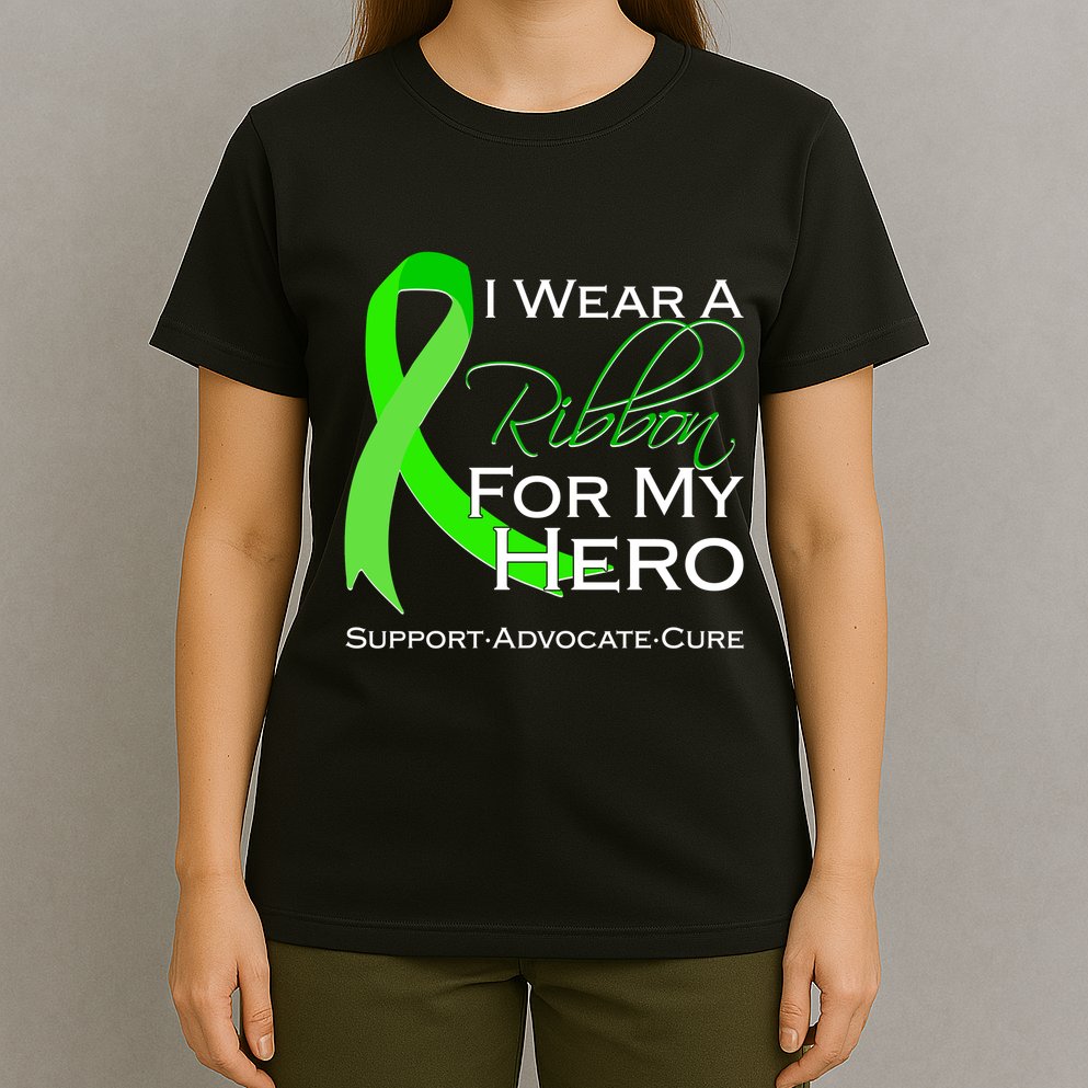 I Wear A Green For My Hero Bone Marrow Awareness T-Shirt
