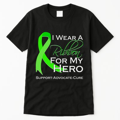 I Wear A Green For My Hero Bone Marrow Awareness Tall T-Shirt