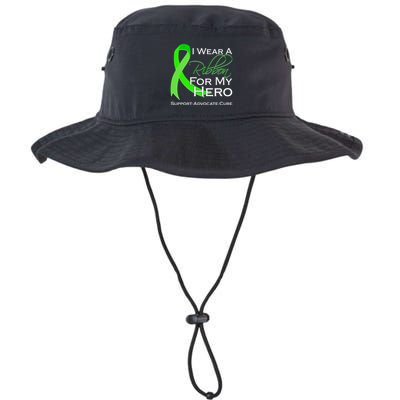 I Wear A Green For My Hero Bone Marrow Awareness Bucket Hat