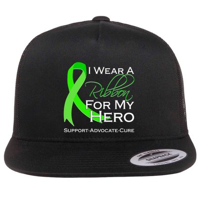 I Wear A Green For My Hero Bone Marrow Awareness Flatbill Hat