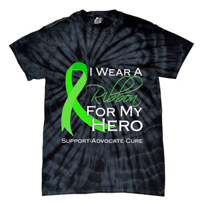 I Wear A Green For My Hero Bone Marrow Awareness Tie-Dye T-Shirt