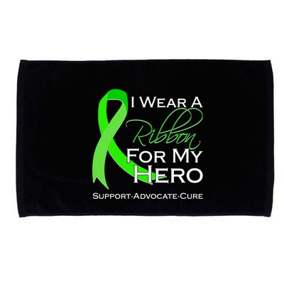 I Wear A Green For My Hero Bone Marrow Awareness Microfiber Hand Towel