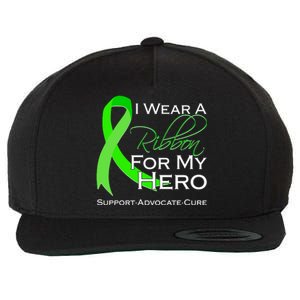 I Wear A Green For My Hero Bone Marrow Awareness Wool Snapback Cap