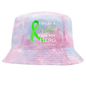 I Wear A Green For My Hero Bone Marrow Awareness Tie-Dyed Bucket Hat