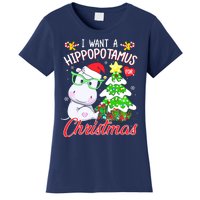 I Want A Hippopotamus For Christmas Xmas Hippo Women's T-Shirt