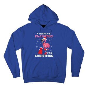 I Want A Flamingo For Christmas Meaningful Gift Ugly Xmas Pajama Meaningful Gift Hoodie