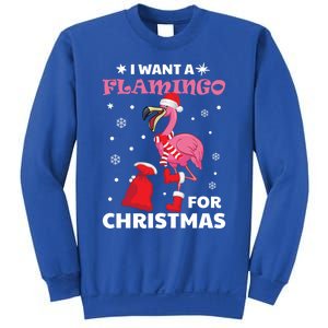 I Want A Flamingo For Christmas Meaningful Gift Ugly Xmas Pajama Meaningful Gift Sweatshirt