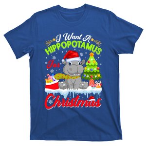 I Want A Hippopotamus For Christmas Cute Xmas Hippo Gift T-Shirt