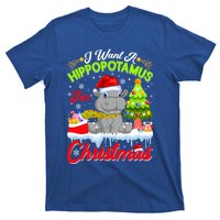 I Want A Hippopotamus For Christmas Cute Xmas Hippo Gift T-Shirt