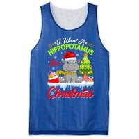 I Want A Hippopotamus For Christmas Cute Xmas Hippo Gift Mesh Reversible Basketball Jersey Tank