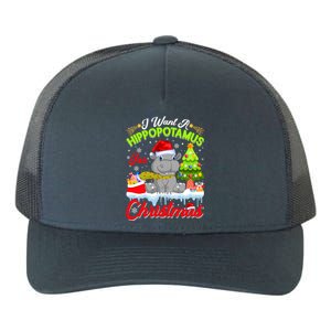 I Want A Hippopotamus For Christmas Cute Xmas Hippo Gift Yupoong Adult 5-Panel Trucker Hat