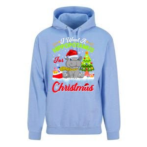 I Want A Hippopotamus For Christmas Cute Xmas Hippo Gift Unisex Surf Hoodie