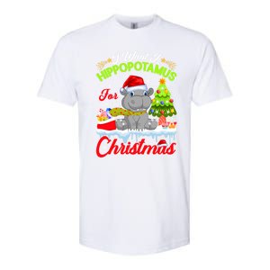 I Want A Hippopotamus For Christmas Cute Xmas Hippo Gift Softstyle CVC T-Shirt