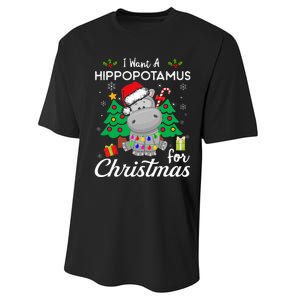 I Want A Hippopotamus For Christmas Cute Gift Xmas Performance Sprint T-Shirt