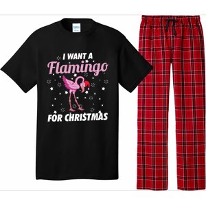 I Want A Flamingo For Christmas Funny Family Christmas Gift Pajama Set