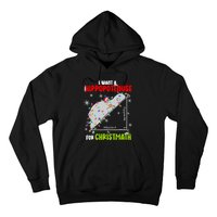 I Want A Hippopotamus For Christmas Xmas Hippo Math Teacher Hoodie