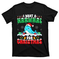 I Want A Narwhal For Christmas Narwhal Lover Santa Xmas T-Shirt