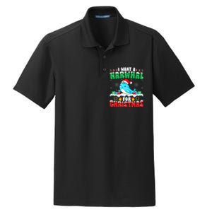 I Want A Narwhal For Christmas Narwhal Lover Santa Xmas Dry Zone Grid Polo