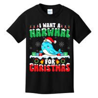 I Want A Narwhal For Christmas Narwhal Lover Santa Xmas Kids T-Shirt