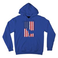 Irish Wolfhound American Flag Usa Patriotic Dog Gift Cute Gift Hoodie