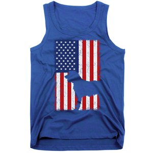 Irish Wolfhound American Flag Usa Patriotic Dog Gift Cute Gift Tank Top