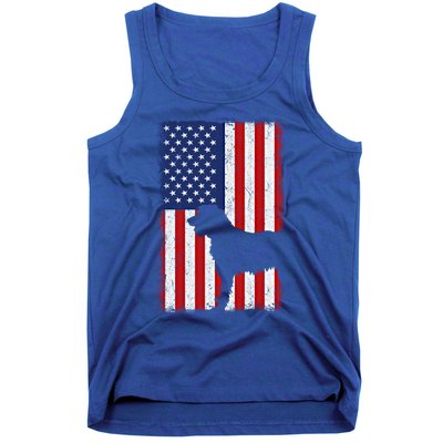 Irish Wolfhound American Flag Usa Patriotic Dog Gift Cute Gift Tank Top