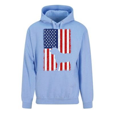 Irish Wolfhound American Flag Usa Patriotic Dog Gift Cute Gift Unisex Surf Hoodie