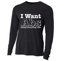 I Want Abs Olutely Every Books Ever Cooling Performance Long Sleeve Crew