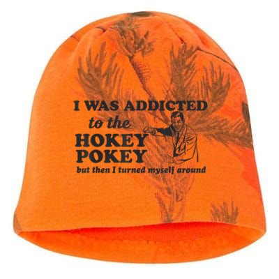 I Was Addicted To The Hokey Pokey Punny Dancing Dance Joke Kati - Camo Knit Beanie