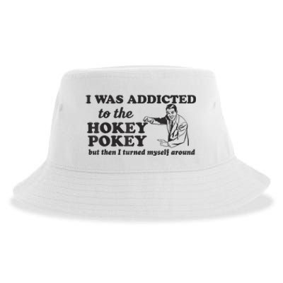 I Was Addicted To The Hokey Pokey Punny Dancing Dance Joke Sustainable Bucket Hat