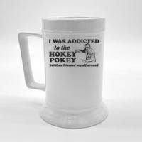 I Was Addicted To The Hokey Pokey Punny Dancing Dance Joke Beer Stein