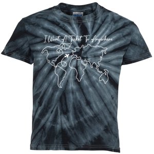 I Want A Ticket To Anywhere Kids Tie-Dye T-Shirt