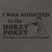 I Was Addicted To The Hokey Pokey Punny Dancing Dance Joke  Cotton Canvas Backpack