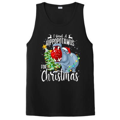 I Want A Hippopotamus For Christmas Xmas Hippo Cute Gift PosiCharge Competitor Tank