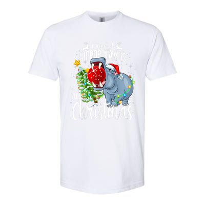 I Want A Hippopotamus For Christmas Xmas Hippo Cute Gift Softstyle CVC T-Shirt