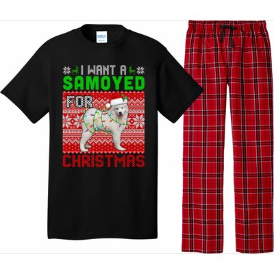 I Want A Samoyed For Christmas Santa Dog Lover Owner Cool Gift Pajama Set