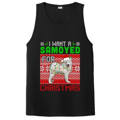 I Want A Samoyed For Christmas Santa Dog Lover Owner Cool Gift PosiCharge Competitor Tank