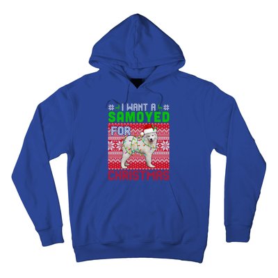 I Want A Samoyed For Christmas Santa Dog Lover Owner Cool Gift Hoodie