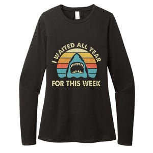 I Waited All Year For This Week Shark Lover Ocean Wildlife Womens CVC Long Sleeve Shirt