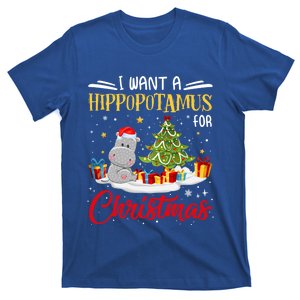 I Want A Hippopotamus For Christmas Xmas Hippo Christmas Gift T-Shirt