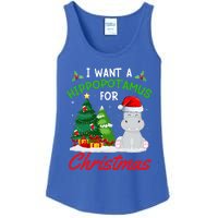 I Want A Hippopotamus For Christmas For Xmas Hippo Gift Ladies Essential Tank