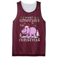 I Want A Hippopotamus For Christmas Xmas Hippo Mesh Reversible Basketball Jersey Tank