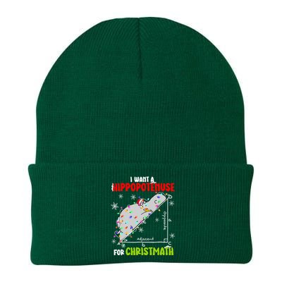 I Want A Hippopotamus For Christmas Xmas Hippo Math Teacher Knit Cap Winter Beanie