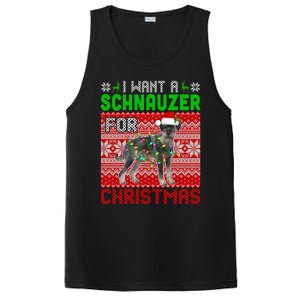 I Want A Schnauzer For Christmas Santa Dog Lover Owner Meaningful Gift PosiCharge Competitor Tank